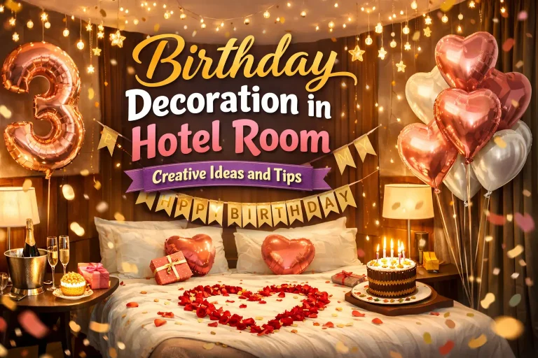 Birthday Decoration in Hotel Room Creative Ideas and Tips